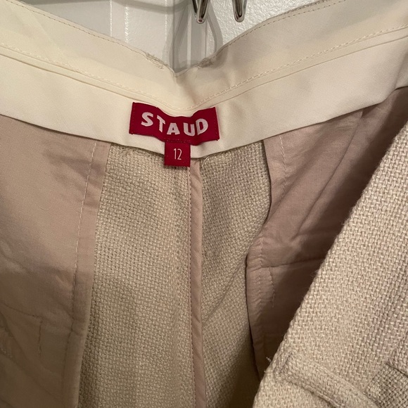 LAST CHANCESTAUD Oat Milk Luisa Shorts ASO Meghan Markle Size 12 - Picture 7 of 7